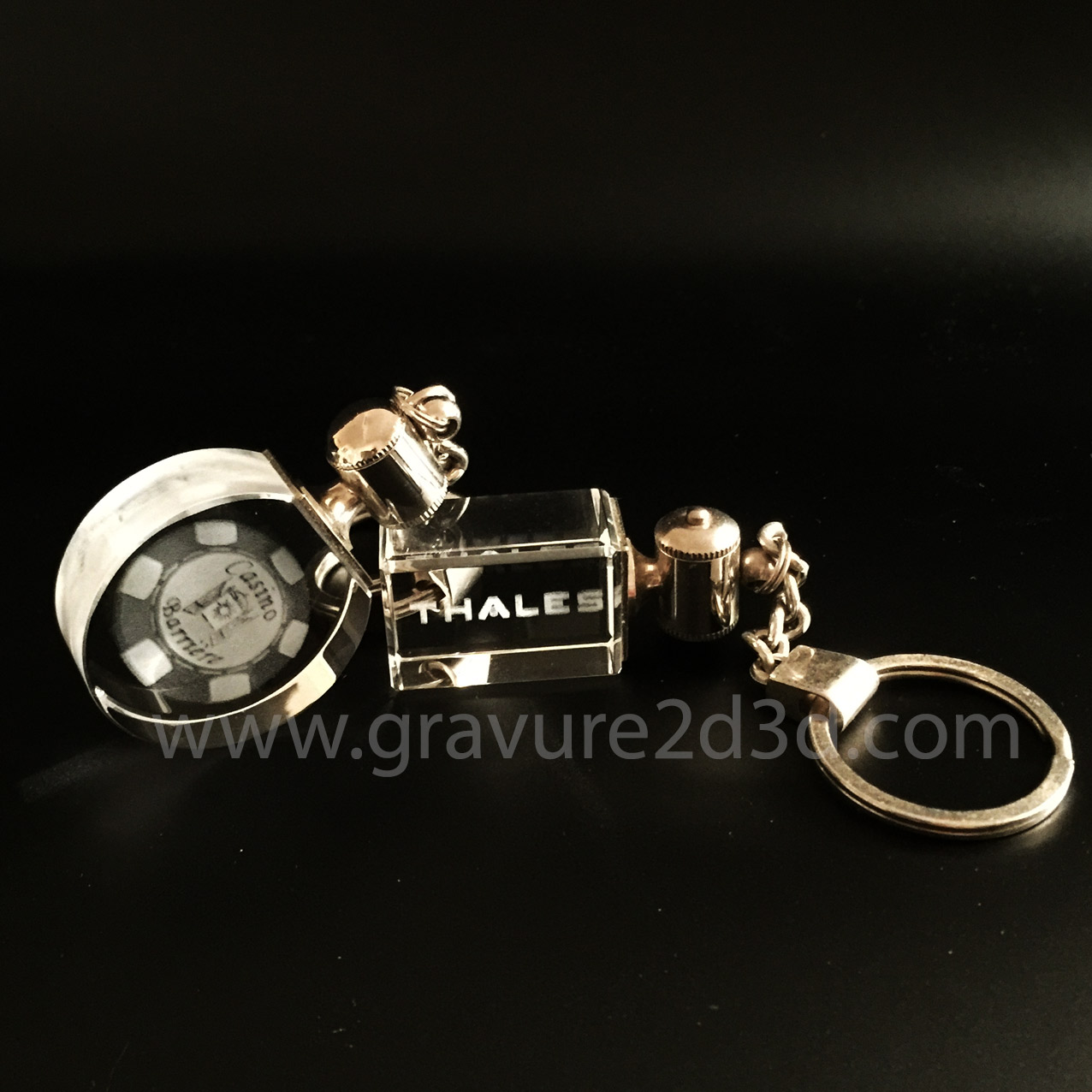 porte cles verre